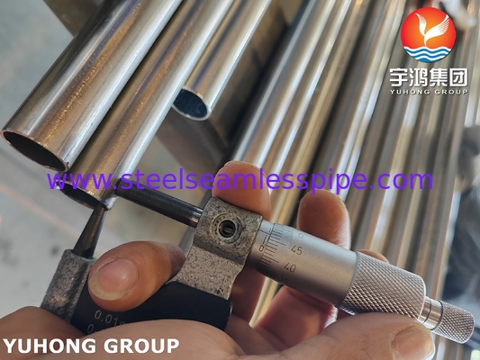 ASTM A249 TP316L Đèn hàn thép không gỉ sợi sáng ống trao đổi nhiệt