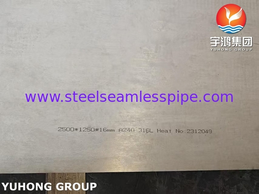 ASTM A240 SS316L 1.4404 S31603 Bảng thép không gỉ cho dầu và khí