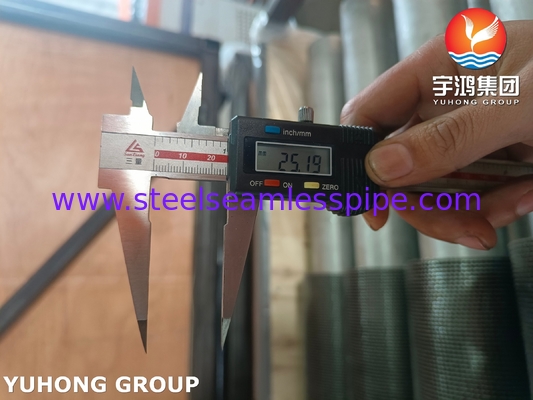 TP304H HFW Fin Tube Serrated Type ASTM A312 cho hệ thống hơi phục hồi nhiệt HRSG