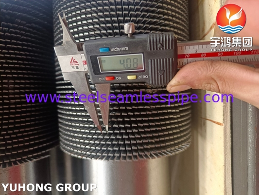 TP304H HFW Fin Tube Serrated Type ASTM A312 cho hệ thống hơi phục hồi nhiệt HRSG