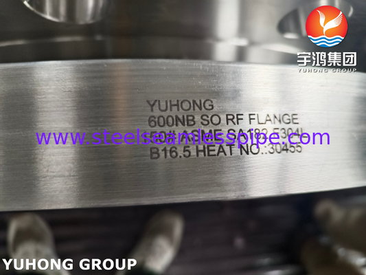 ASME SA182 F304L Slip flange rèn thép không gỉ trên RF B16 nâng cao5
