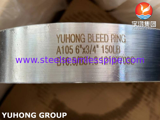 Vòng chảy ASME SA105 Carbon Steel Flange B16.5 Cho chế biến thực phẩm