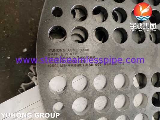 Các bộ phận trao đổi nhiệt Vessel BAFFLE PLATE SA387 GR.11 CL.2 A36