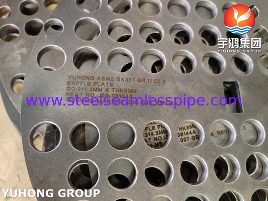 Các bộ phận trao đổi nhiệt Vessel BAFFLE PLATE SA387 GR.11 CL.2 A36