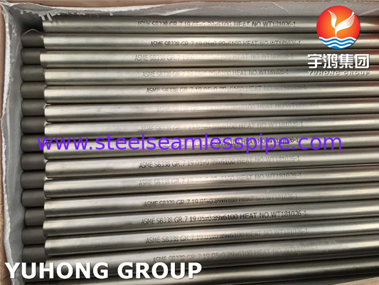 ASME SB338 Gr7 UNS R52400 ống hợp kim titan-palladium cho máy ngưng tụ