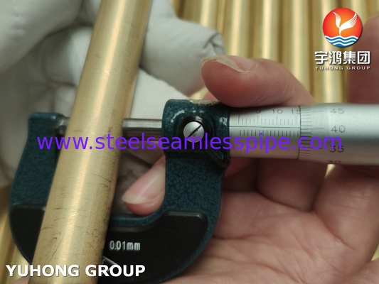JIS H3300 C6872T / ASTM B111 C68700 ống đồng nhôm ống trao đổi nhiệt