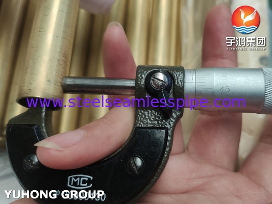 JIS H3300 C6872T / ASTM B111 C68700 ống đồng nhôm ống trao đổi nhiệt
