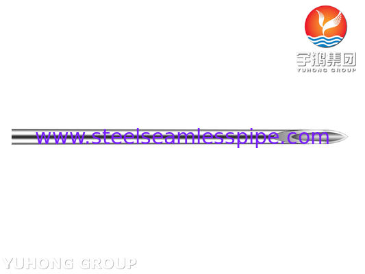 ISO9626 ống kim tiêm bằng thép không gỉ, mũi cong, kim hạ da y tế