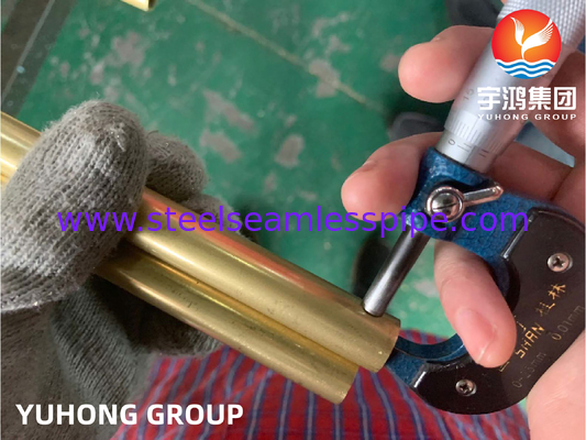 ASTM B111 C68700 ống đồng niken cho ứng dụng máy ngưng tụ và trao đổi nhiệt