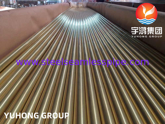 ASME SB111 C44300 ống đồng liền mạch ống đồng cho máy trao đổi nhiệt