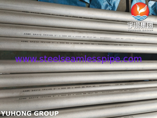 ASME SA312 TP310S / UNS S31008 ống thép không gỉ không may công nghiệp