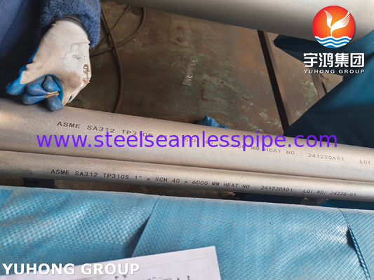 ASME SA312 TP310S / UNS S31008 ống thép không gỉ không may công nghiệp