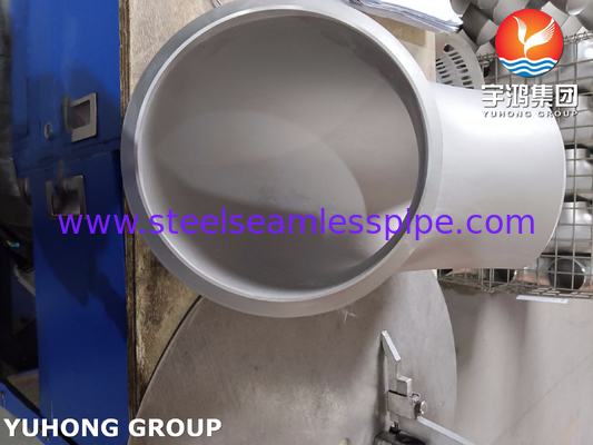 ASTM A815 S32750 Phân hợp bằng thép không gỉ khuỷu tay 90 ° LR Buttweld B16.9
