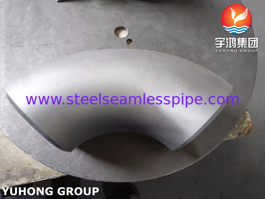 ASTM A815 S32750 Phân hợp bằng thép không gỉ khuỷu tay 90 ° LR Buttweld B16.9