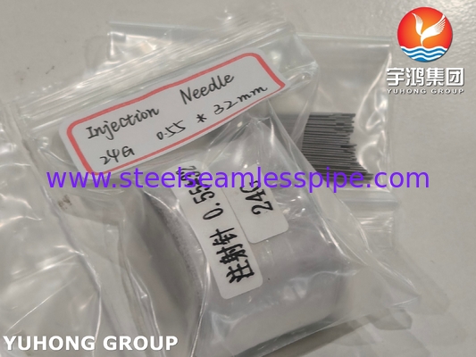 24G kim tiêm y tế, 0,55 * 32MM, đầu Bevel ống kim không gỉ ISO9626