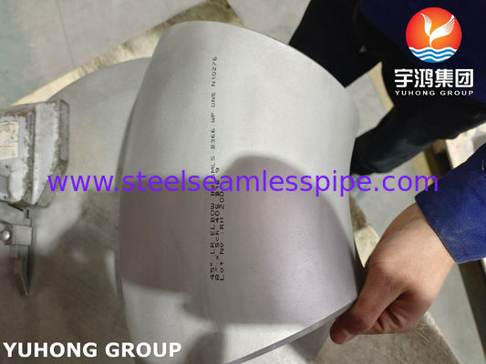 ASTM B366 UNS N10276 / Hastelloy C276 Khuỷu tay bằng thép Hastelloy Lắp mông