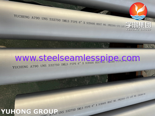 ASTM A790 S32750 ống thép song song không may cho máy ngưng tụ và hệ thống làm mát