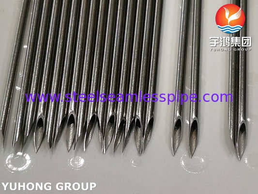 kim thú y, 16G ống kim thép không gỉ cho sử dụng thú y, ba điểm cong