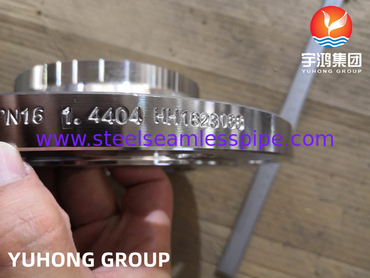 EN 1092-1 TYPE11 1.4404 Mặt nâng cao hàn cổ Flange Sức mạnh vượt trội Độ bền cao