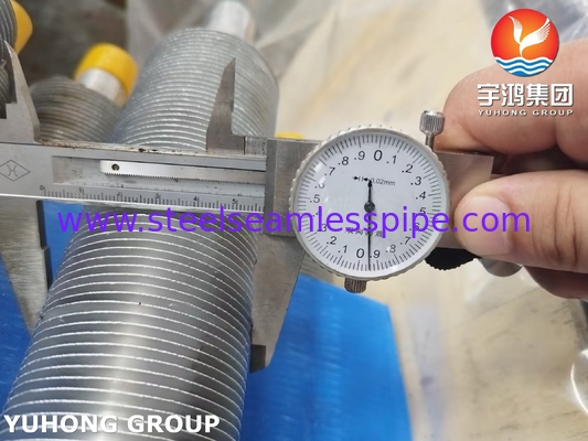 Loại L ống lăn ASME SA249 TP316L với Al1100 cho máy làm mát không khí