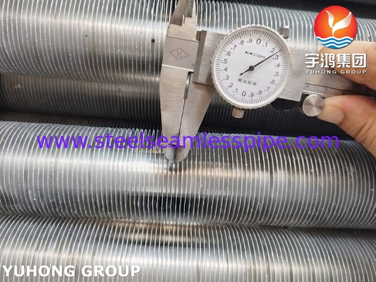 Loại L ống lăn ASME SA249 TP316L với Al1100 cho máy làm mát không khí