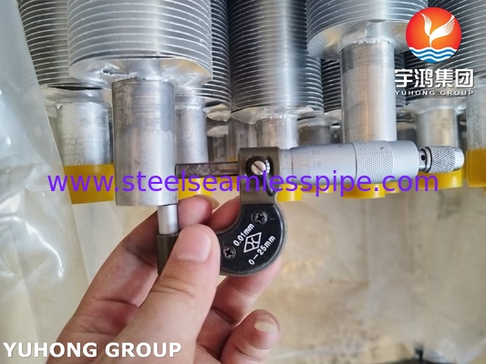 ASME SA249 TP316L ống vây vây với dải vây Al1100 cho máy làm mát không khí