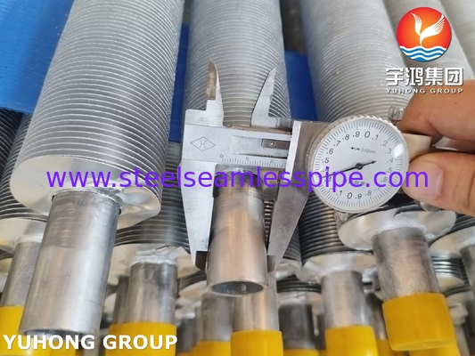 ASME SA249 TP316L ống vây vây với dải vây Al1100 cho máy làm mát không khí