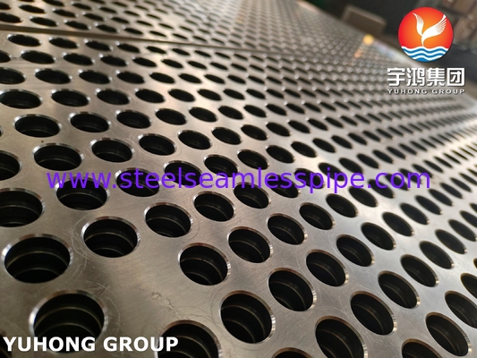 Bảng ống thép hợp kim ASTM A335 ASME SA335 F5N OD 1761MM*182MM 2476HOLES*19.25MM Ứng dụng trao đổi nhiệt