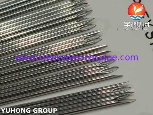 ISO9626, ống kim không gỉ tiêm y tế, 0.8*44MM 21G, đầu đinh