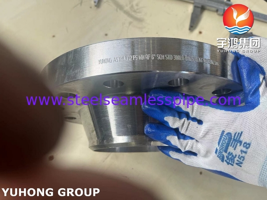 ASTM A182 F5 lỗ hàn cổ RF Flange B16.5 cho nhiệt độ cao tuyệt vời