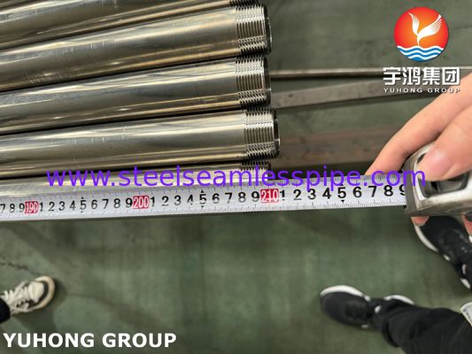 Ống thép không gỉ vệ sinh ASTM A270 TP304 với đầu ren ngoài