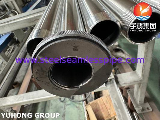 Ống thép không gỉ vệ sinh ASTM A270 TP304 với đầu ren ngoài