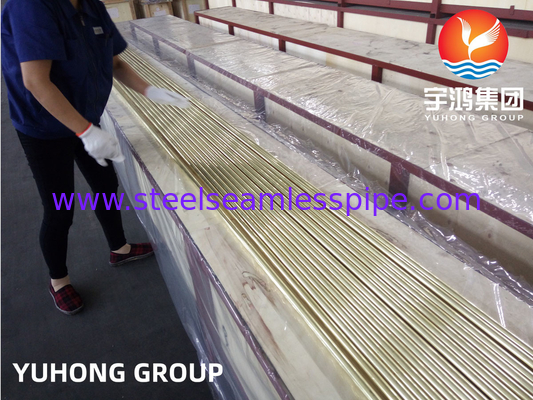 Rương đồng hợp kim ống liền mạch ống đồng đô đốc ASTM B111 C44300 C71500 C68700 Ứng dụng trao đổi nhiệt