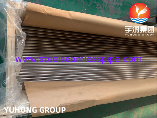 ASTM B111 C71500 Cu70Ni30 Vàng Nickel ống liền mạch cho nước biển