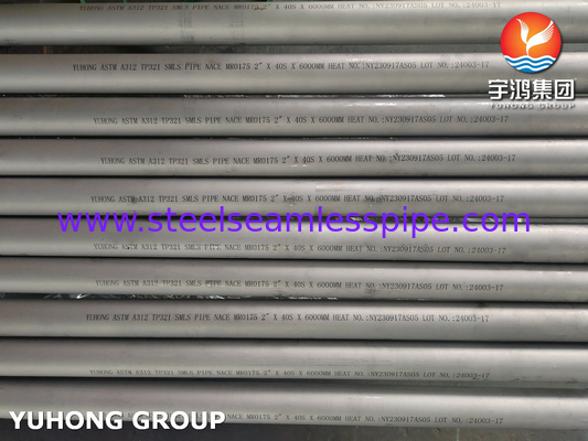 ASTM A312 TP321 Bơm thép không gỉ không may và mịn cho ngành công nghiệp dầu khí và ngành công nghiệp hóa học