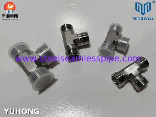 Thép không gỉ Adapter Tees NPT G PT SS316L Hydraulic Forming