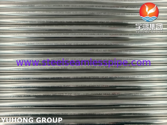 ASTM A249 TP304 Bụi hàn thép không gỉ Đẹp lò sưởi cho máy trao đổi nhiệt nồng độ
