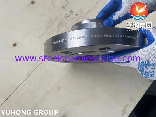 ASTM A182 F5 Hợp kim thép Flange đúc hàn cổ nâng mặt B16.5