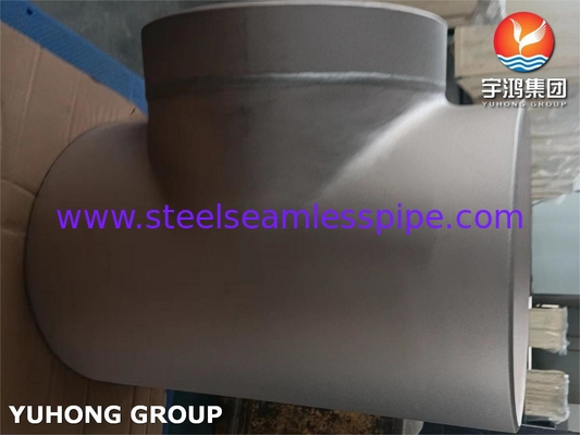 ASTM B466 C70600 Vàng Nickel hợp kim ống gắn, Buttweld CuNi 90/10 Equal Tee