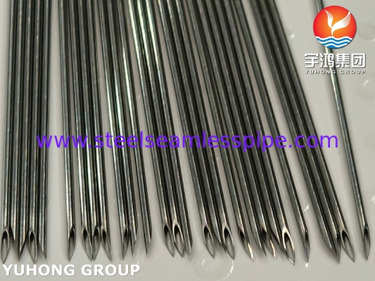 ISO9626 SUS304 SUS316L, ống kim thép không gỉ, mũi đinh, ứng dụng kim tiêm y tế