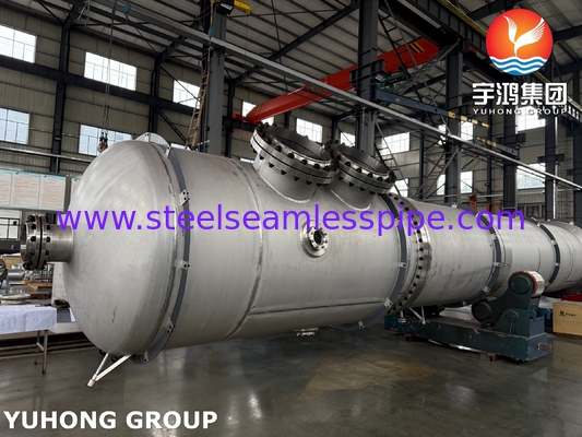 ASTM A312 TP316L ống liền mạch với vỏ thép cacbon ASTM A516 Gr 70 cho bộ trao đổi nhiệt