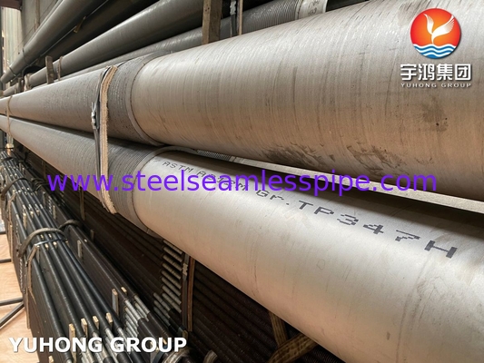 ASTM A312 TP347H High Frequency Spiral Welding Fin Tube cho nồi hơi khí thải