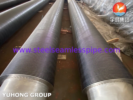 ASTM A312 TP347H High Frequency Spiral Welding Fin Tube cho nồi hơi khí thải