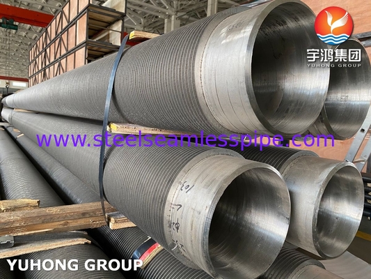 ASTM A312 TP347H High Frequency Spiral Welding Fin Tube cho nồi hơi khí thải