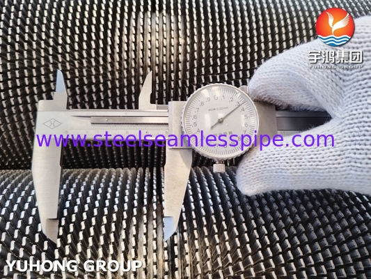ASTM A312 TP304H ống vây rắn để trao đổi nhiệt và làm mát lò phản ứng