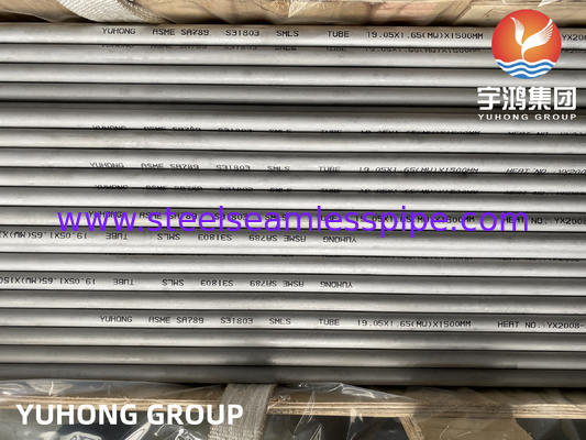 ASTM A789 UNS S31803 SAF2205 Bụi không may bằng thép kép trong môi trường hung hăng