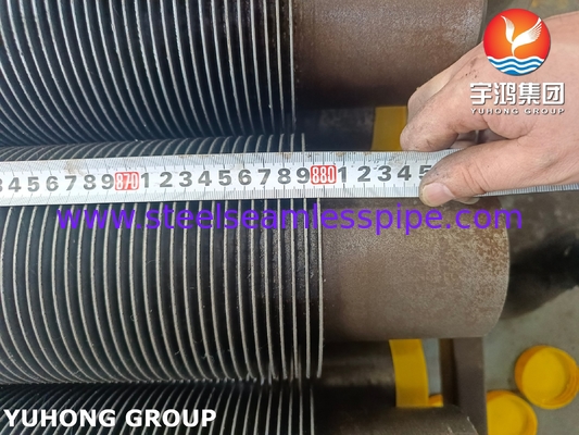 ASTM A335 P22 Solid Fin Tube cho máy sưởi và máy tiết kiệm dầu của nhà máy lọc dầu