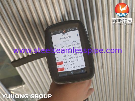 ASME SA789 S32750 Bụi không may bằng thép không gỉ kép cho ứng dụng hóa học trao đổi nhiệt