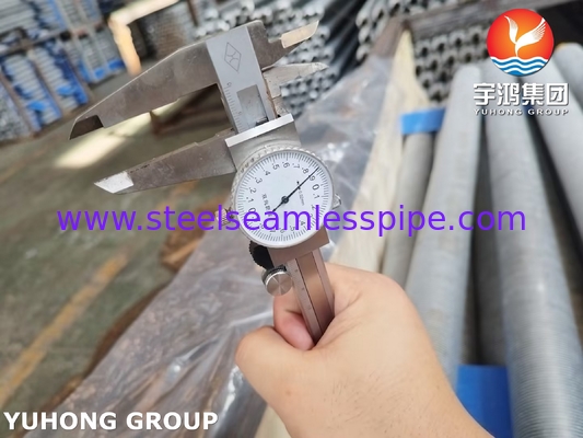 ASME SA249 Thép không gỉ Wuond Fin Tube Fin Type L cho máy làm mát không khí