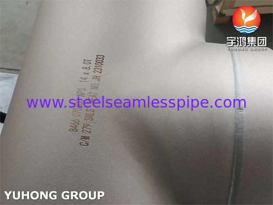 ASTM B466 C70600 Đồng hợp kim đồng Nickel đồng bằng Tee B16.9
